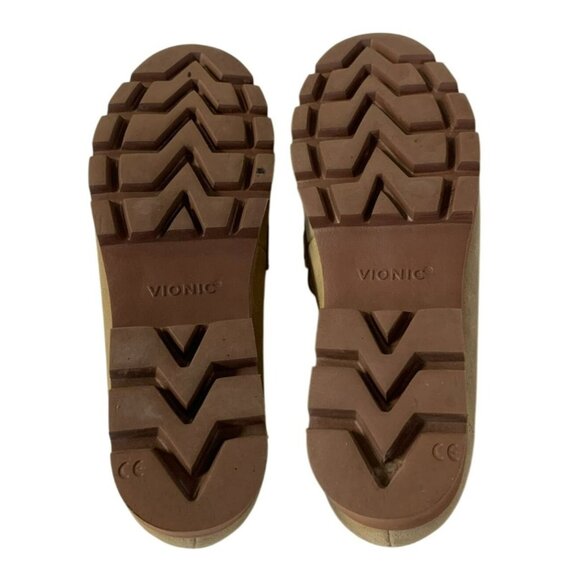 Vionic Women's Cheryl II Tan Suede Loafers With Chunky Brown Soles Size 9 - Picture 5 of 5